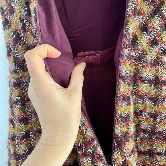 ⛔️SOLD OSCAR DE LA RENTA Wool ALine Midi Dress - Picture 4 of 8